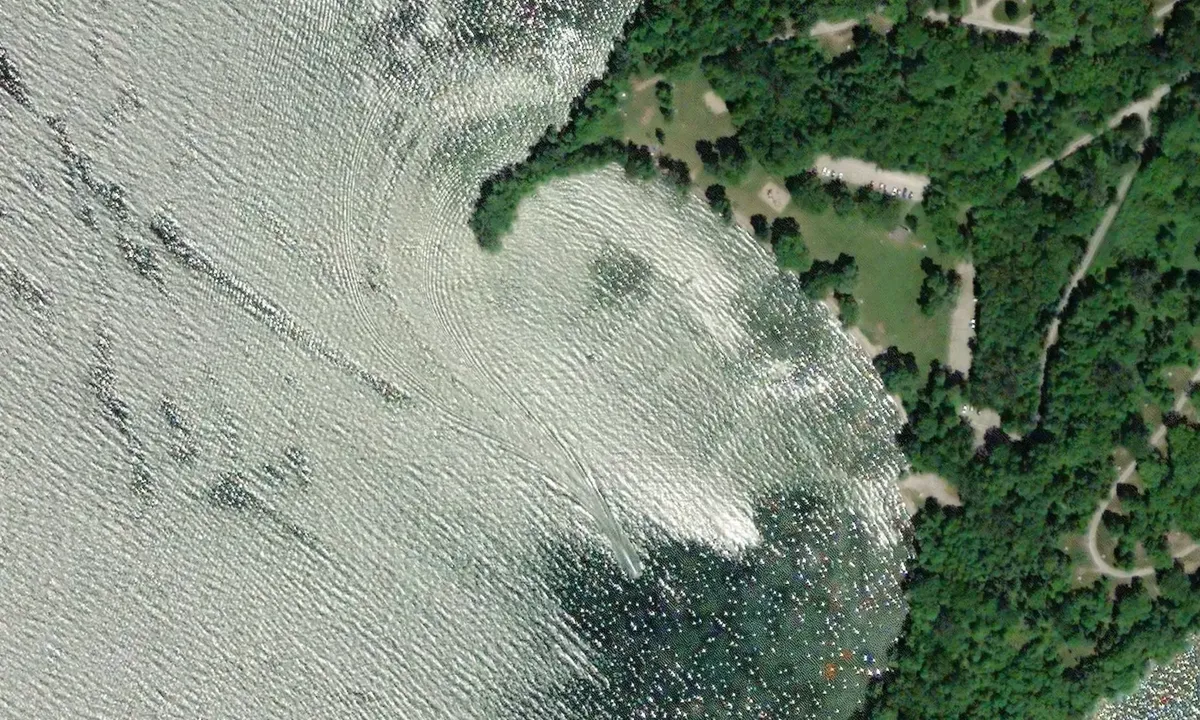 Satelite image of McRae Point