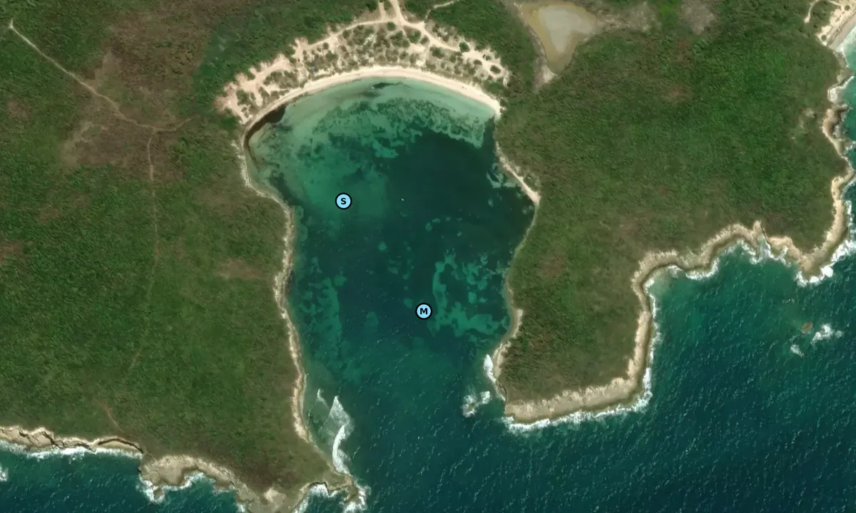 Satelite image of Media Luna Vieques