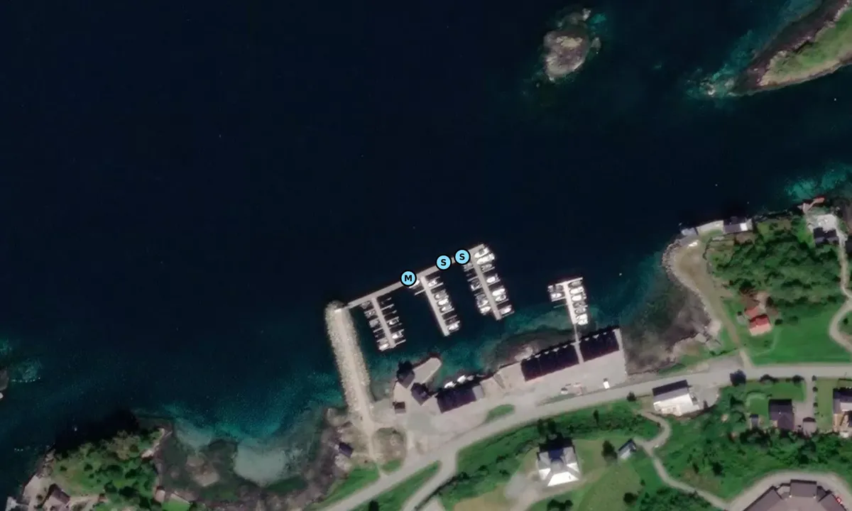Satelite image of Melandsjø småbåthavn