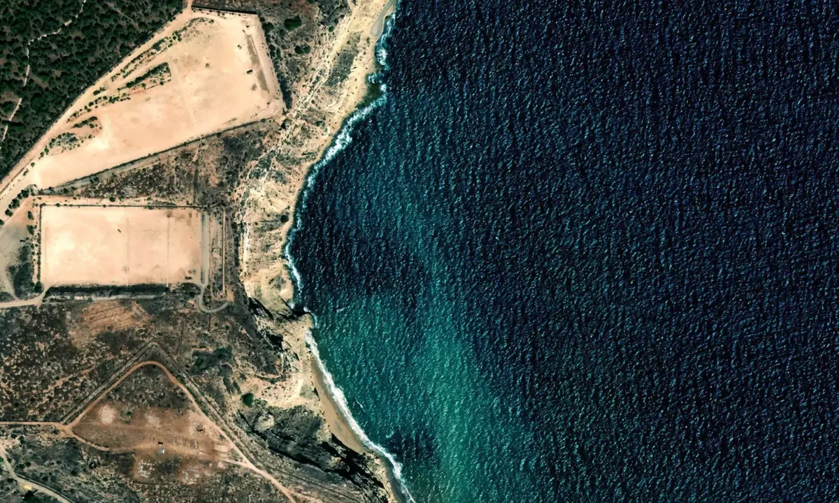 Flyfoto av Melilla North