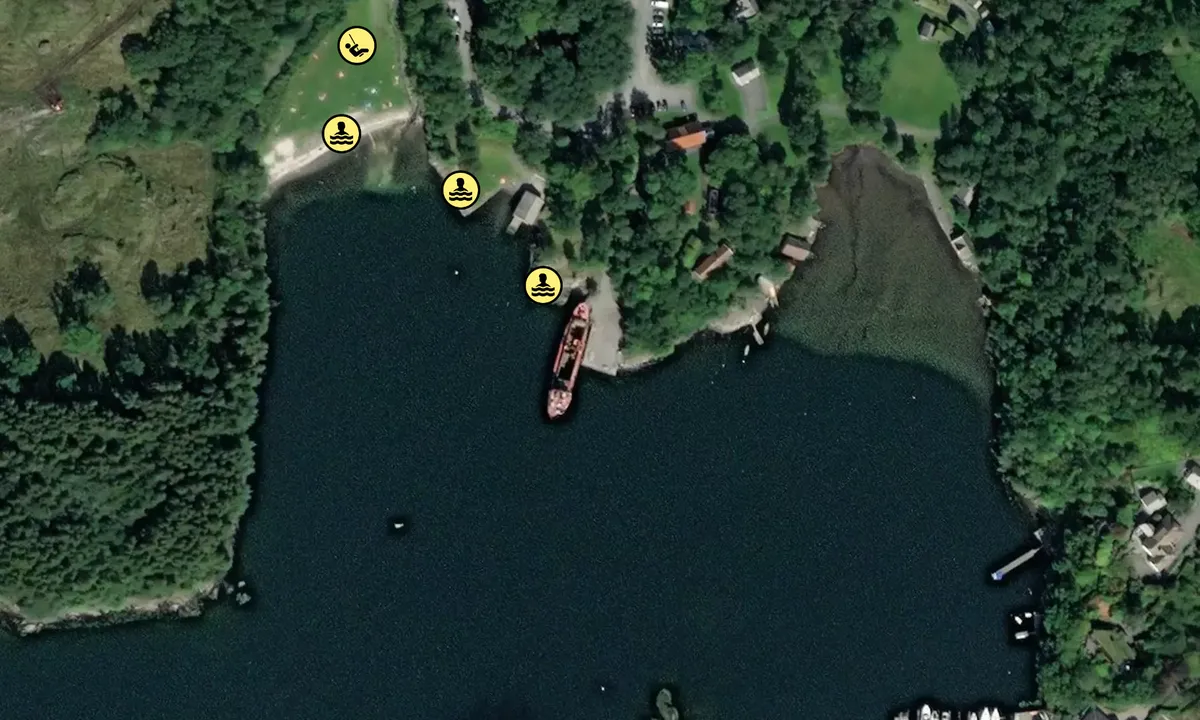 Satelite image of Melkeviken