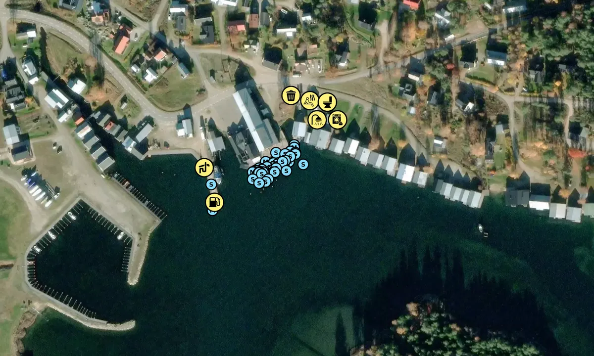 Satelite image of Mellanfjärdens Gästhamn