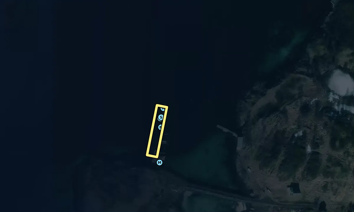 Satelite image of Meløyvær Småbåtforening