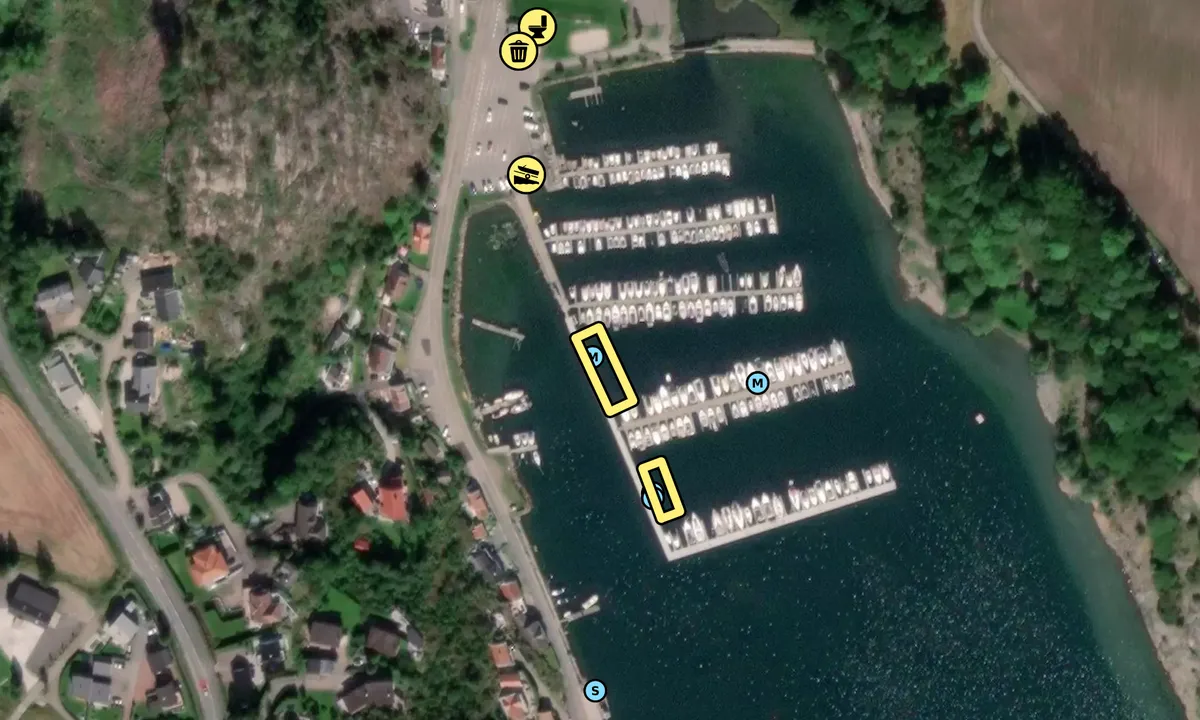 Satelite image of Melsomvik Båthavn