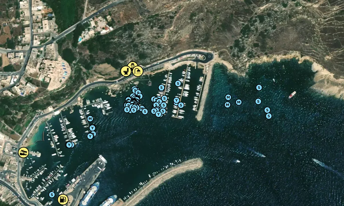 Satelite image of Mgarr Marina