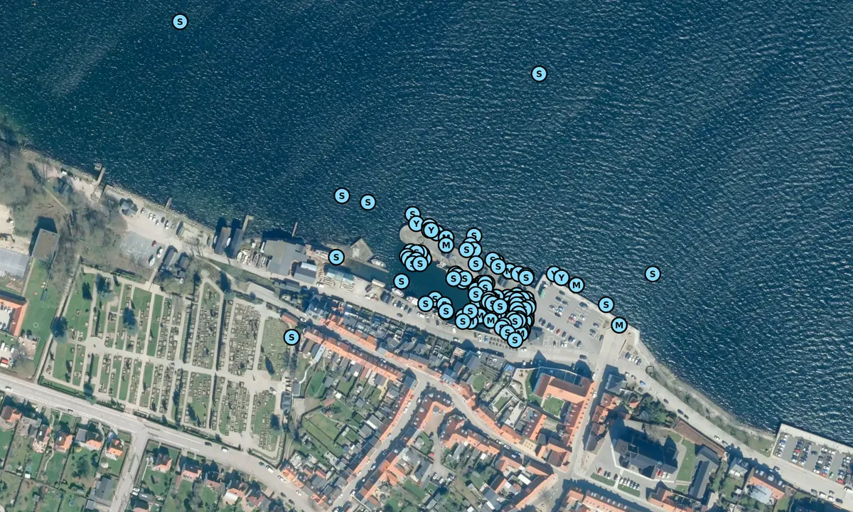 Satelite image of Middelfart Gammel Havn