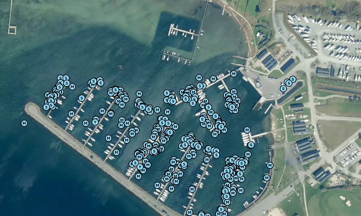 Satelite image of Middelfart Marina