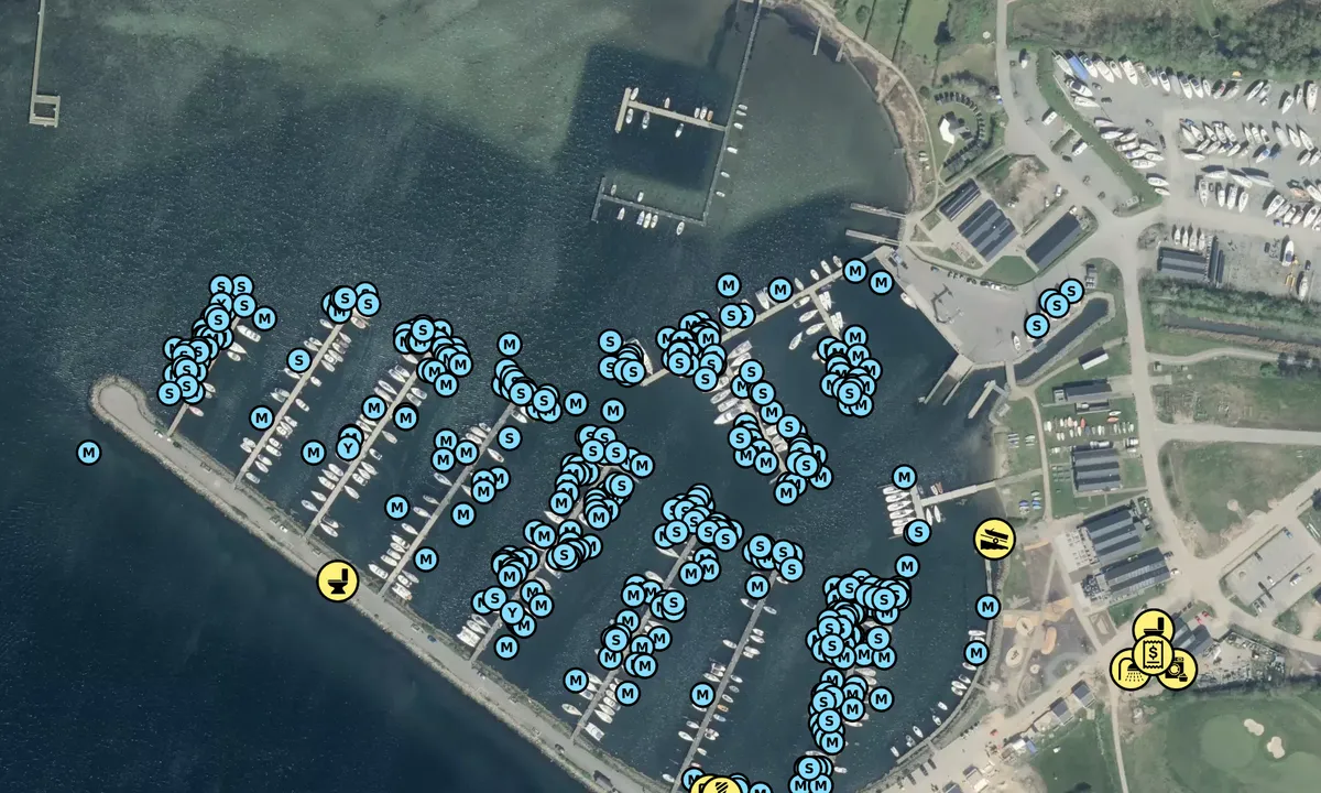 Satelite image of Middelfart Marina