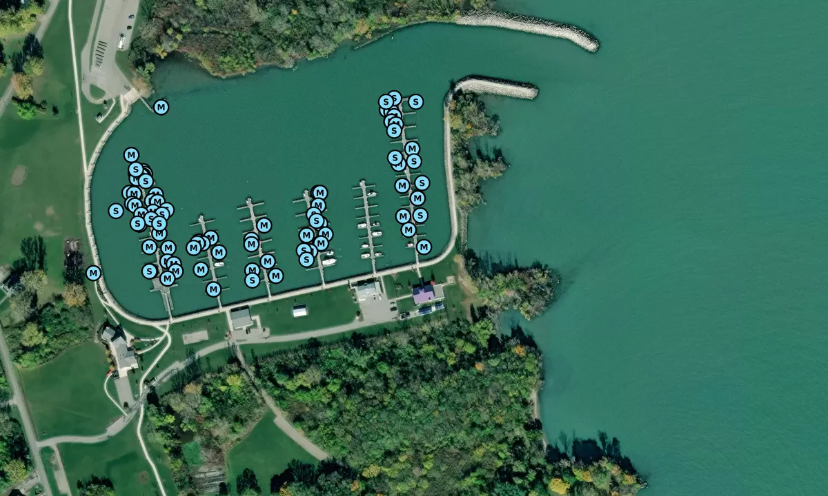 Satelite image of Middle Bass Island Yacht Club - Ottawa