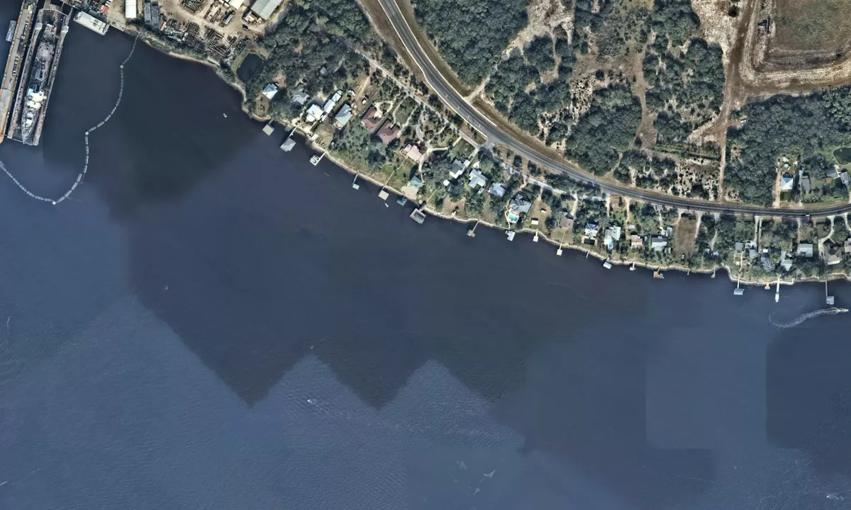 Flyfoto av Mile Point