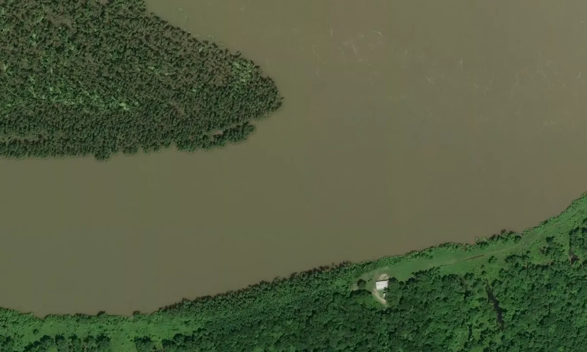 Satelite image of Miles Bar Towhead