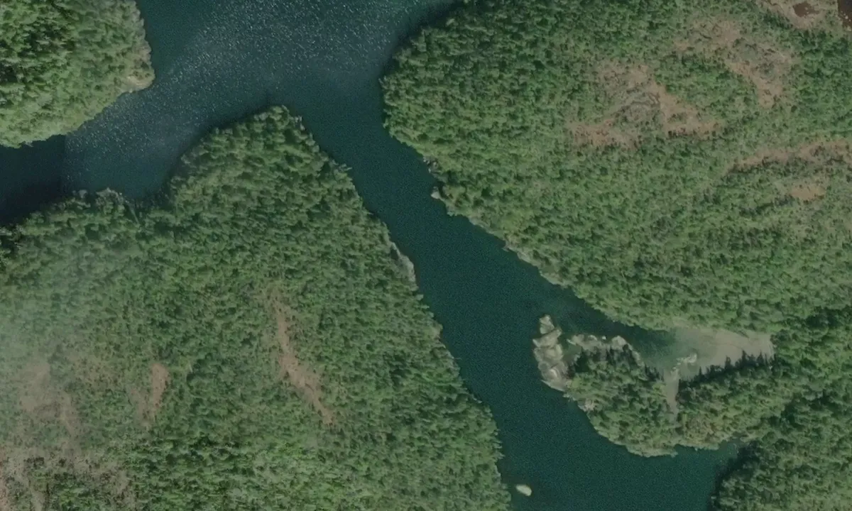 Satelite image of Miles Inlet