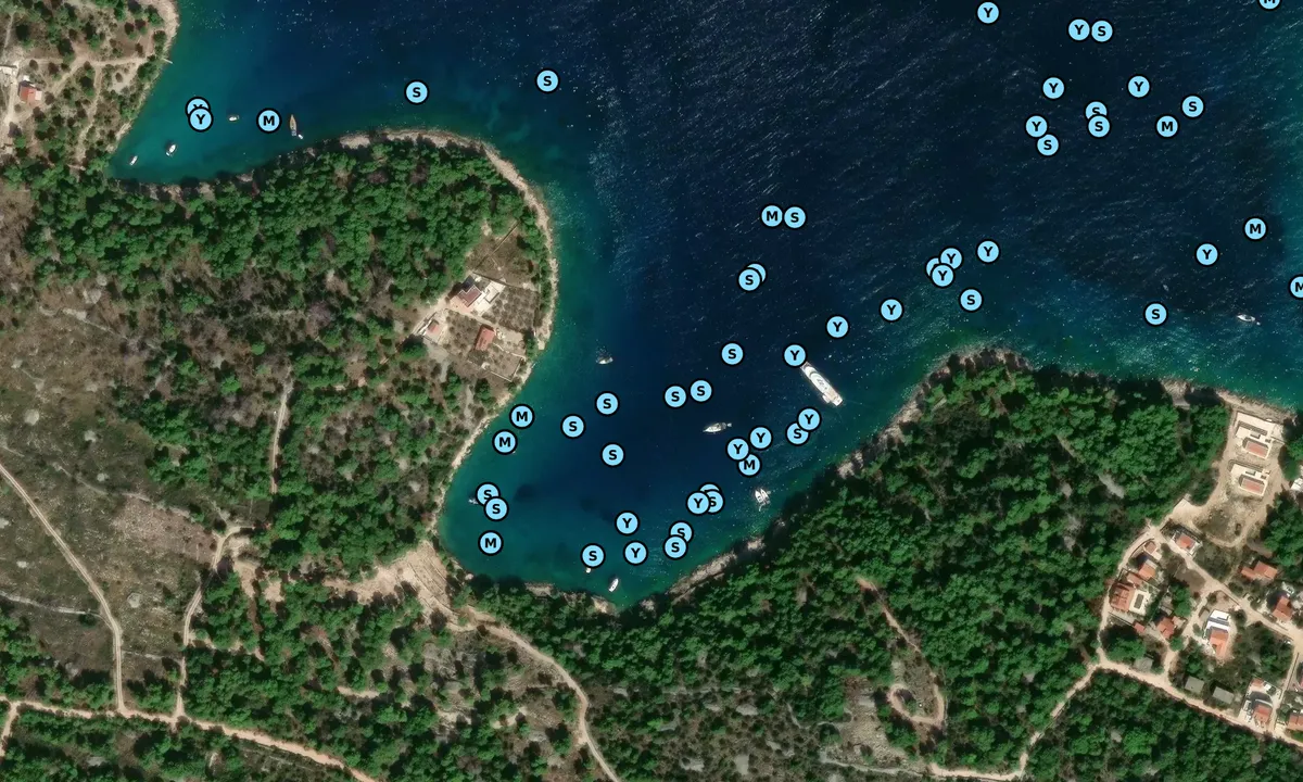 Satelite image of Milna Bay South