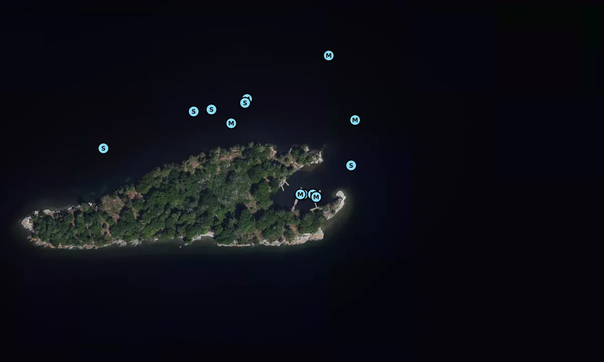 Satelite image of Milton Island