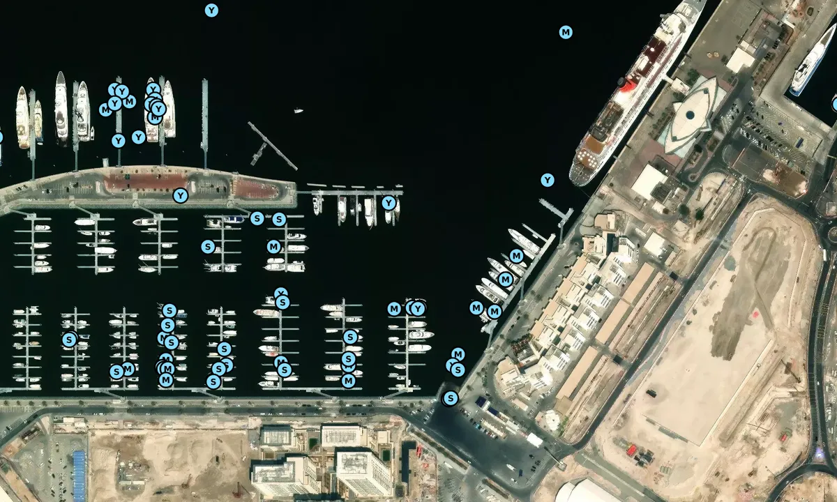 Satelite image of Mina Rashid Marina