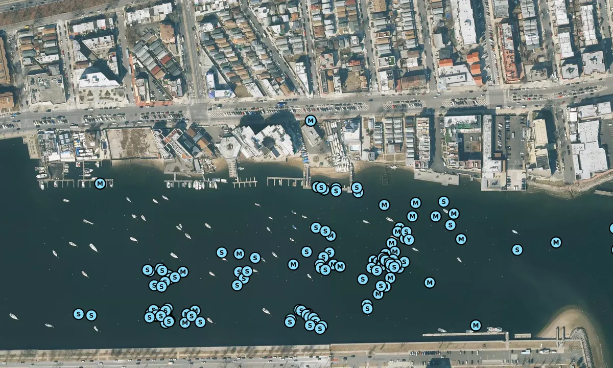 Satelite image of Miramar Yacht Club