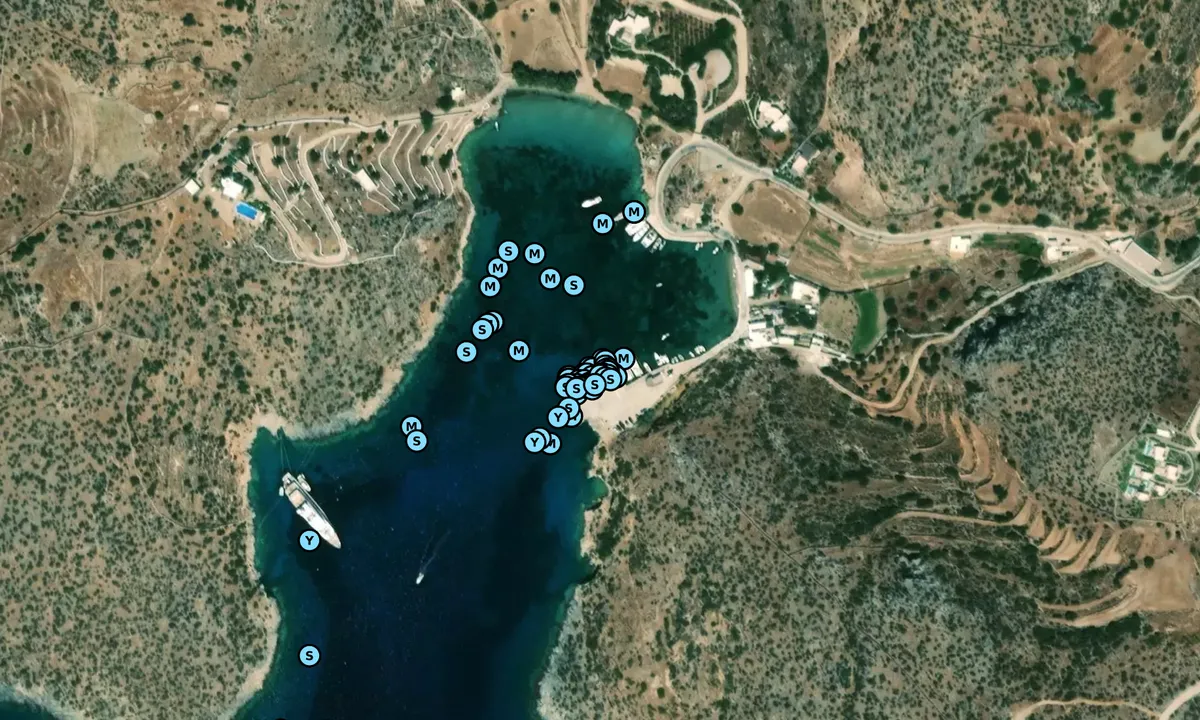 Satelite image of Mirsini - Schinousa