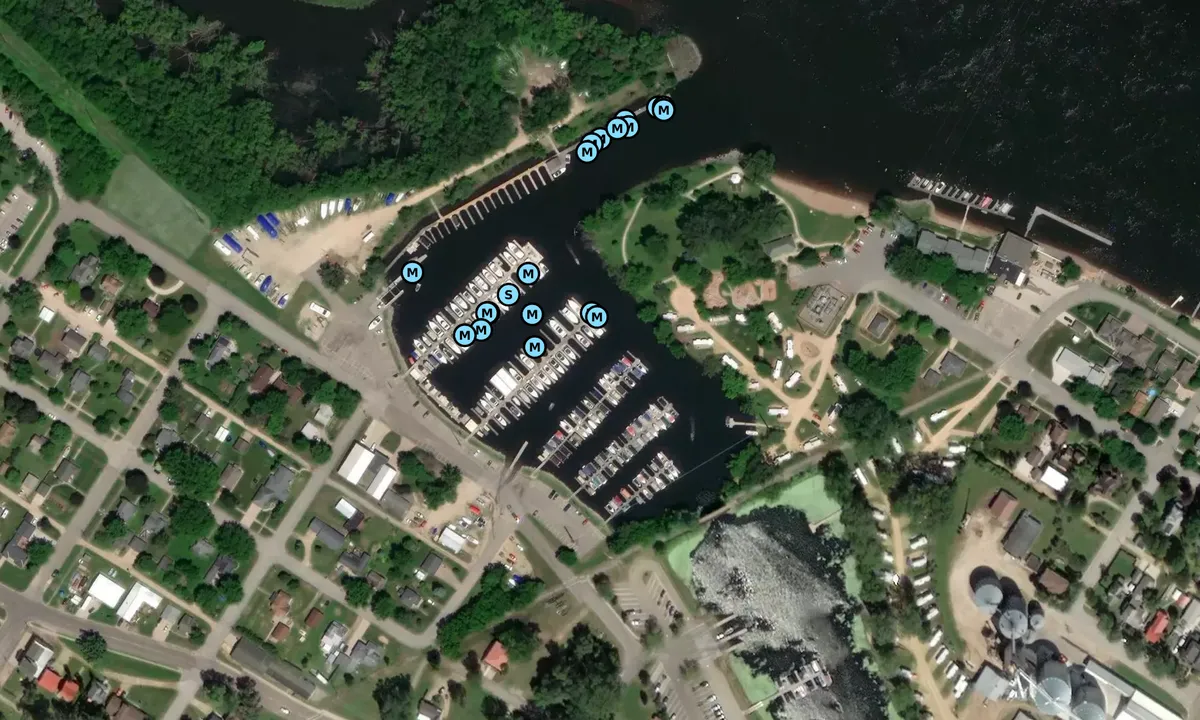 Satelite image of Mississippi Parkside Marina