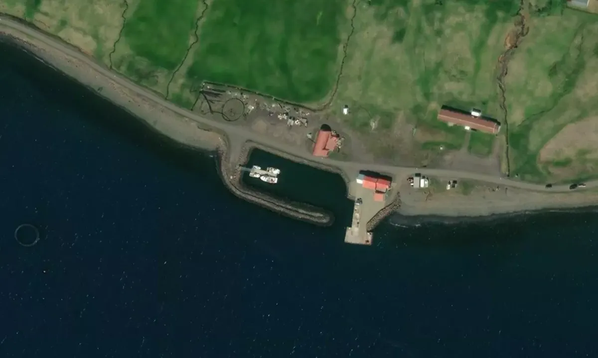 Satelite image of Mjóafjarðarhöfn