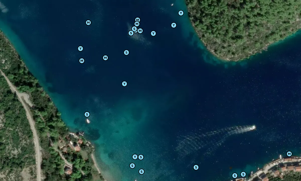 Satelite image of Mljet National Park