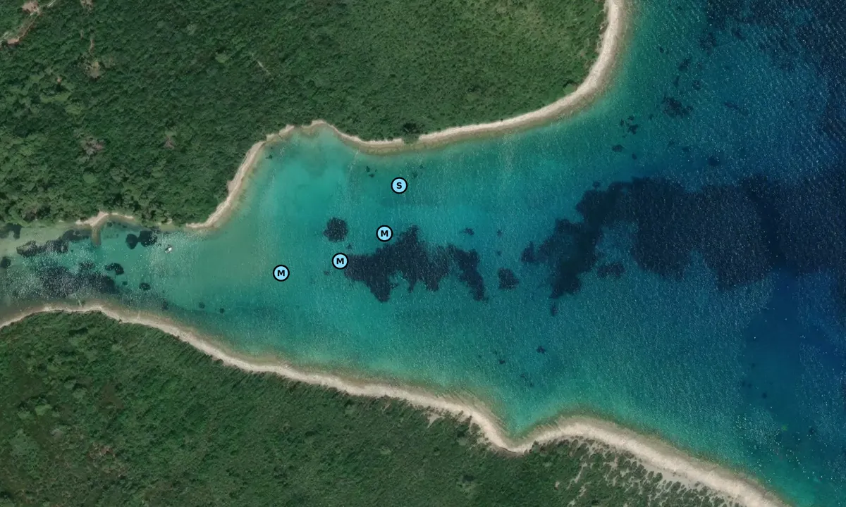 Satelite image of Molat - Općina Zadar