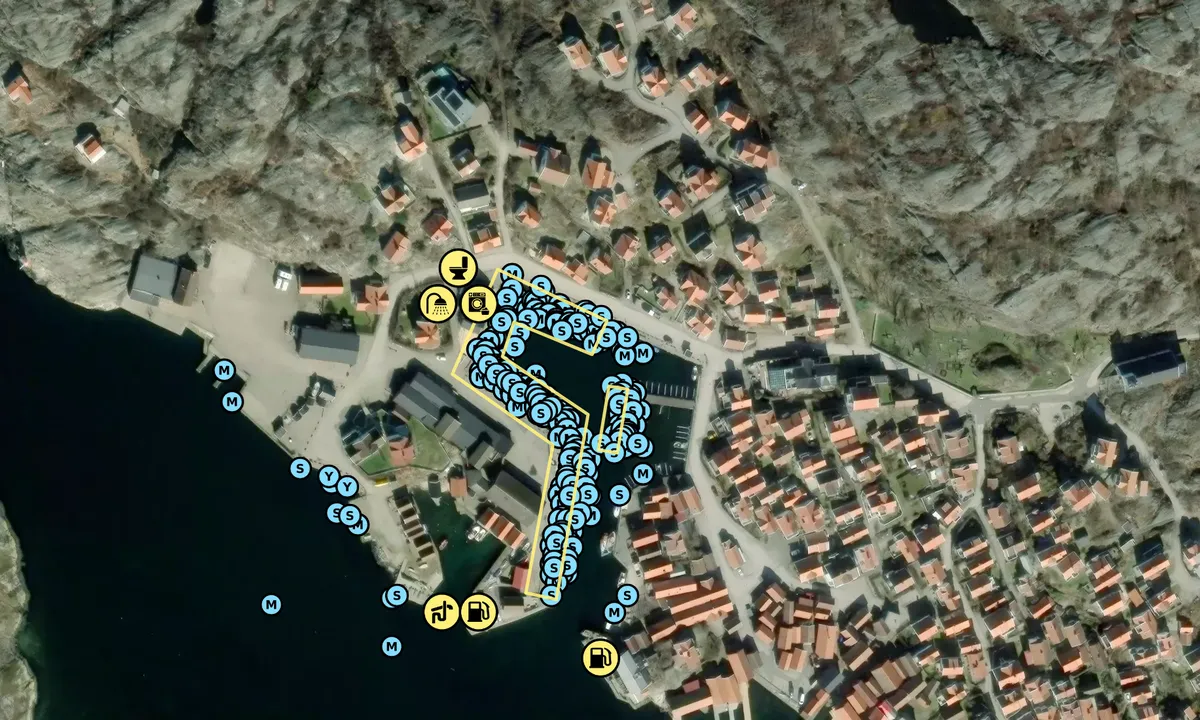 Satelite image of Mollösunds gästhamn