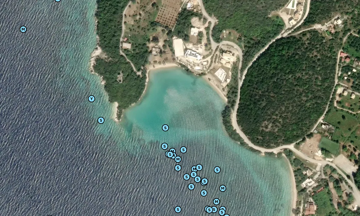 Satelite image of Monastery Bay