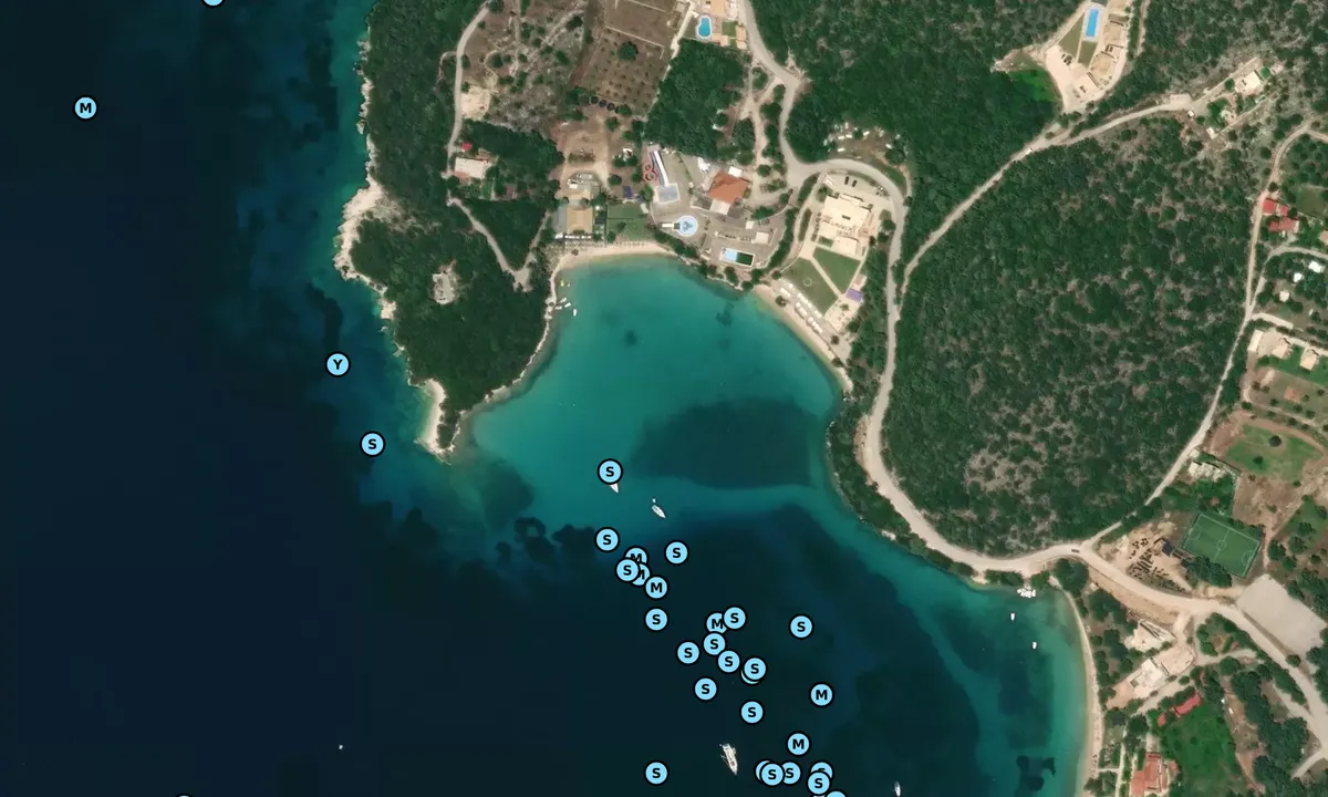 Satelite image of Monastery Bay