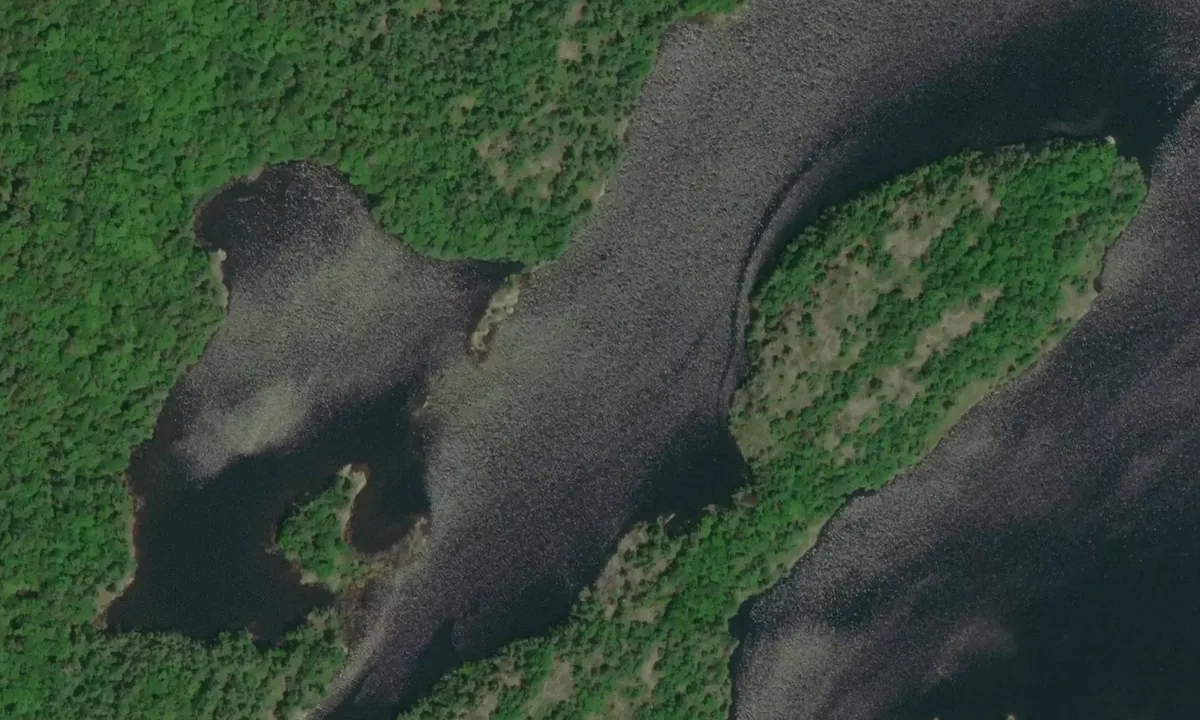 Satelite image of Monette Point Bay