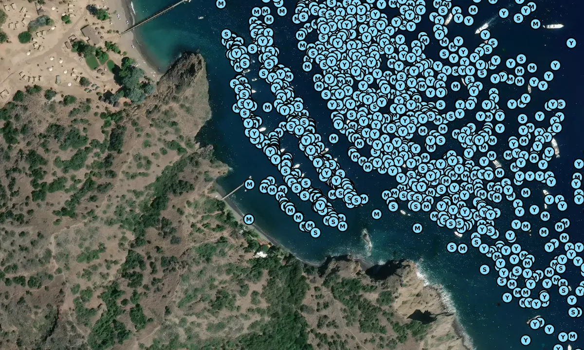 Satelite image of Moonstone Cove