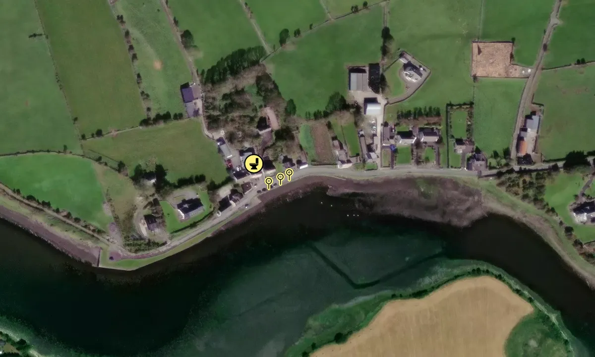Satelite image of Morans on the Weir