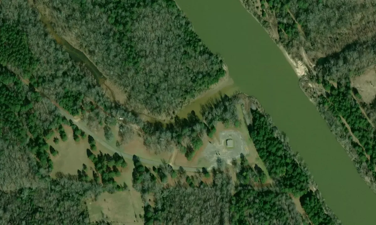 Satelite image of Morgan Landing Cut-off