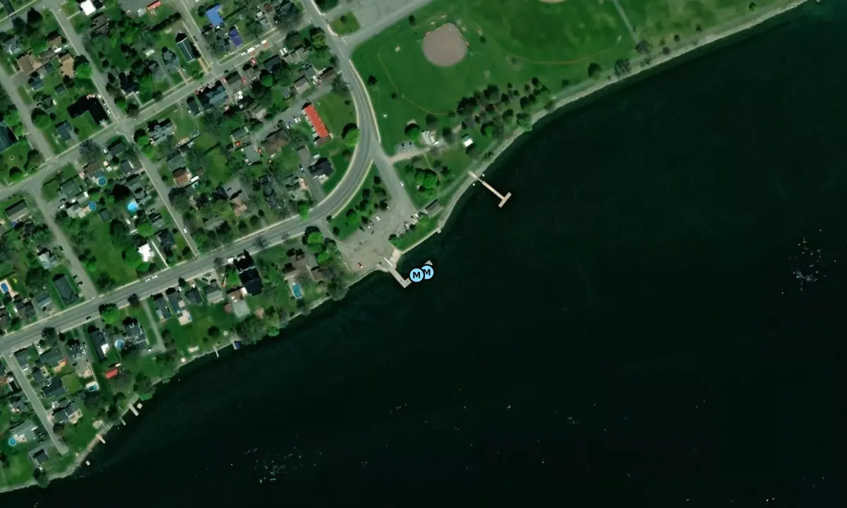 Satelite image of Morrisburg Public Dock