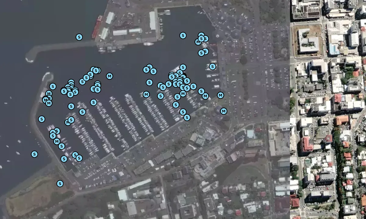 Satelite image of Moselle - Nouméa