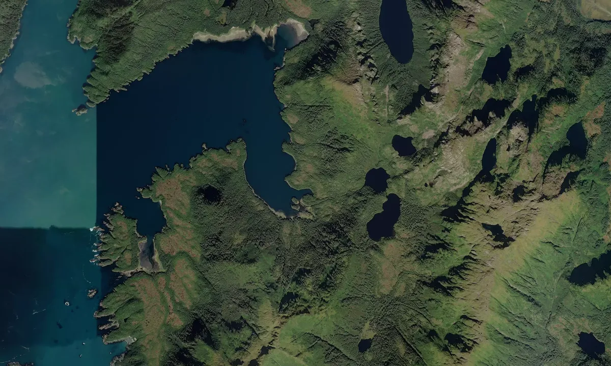 Flyfoto av Mosquito Cove - Hoonah-Angoon