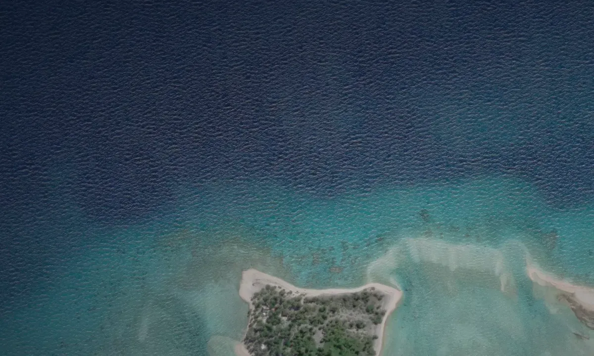 Satelite image of Motu Rua Vahine