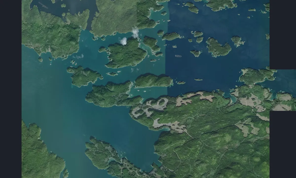 Flyfoto av Mound Island