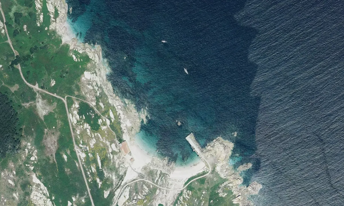 Flyfoto av Muelle de Sálvora