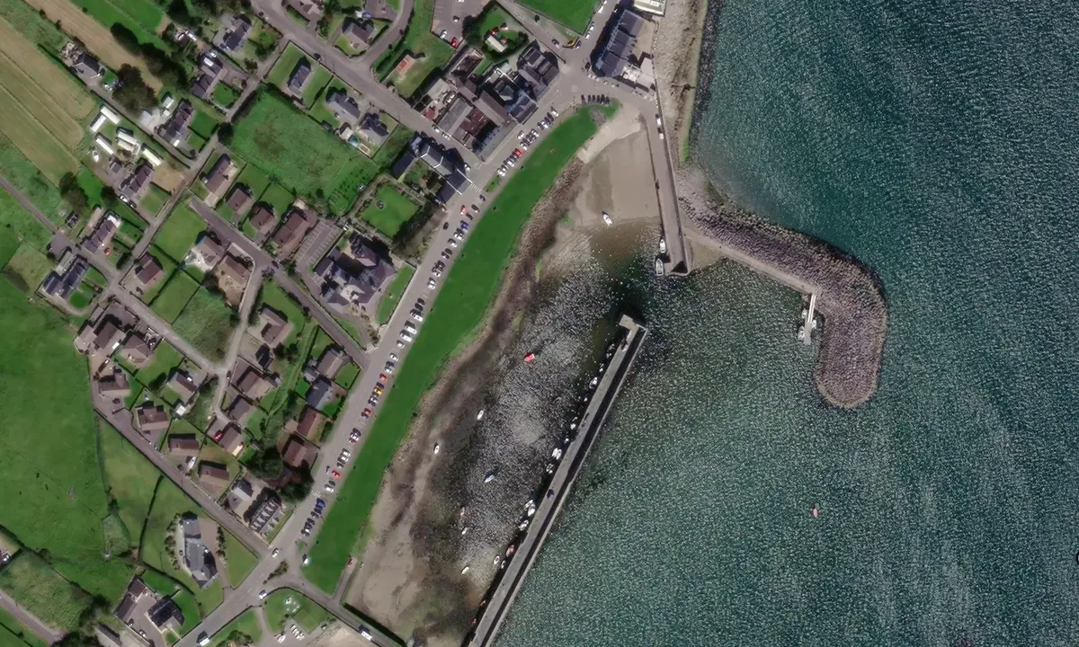 Satelite image of Mullughmore Harbour