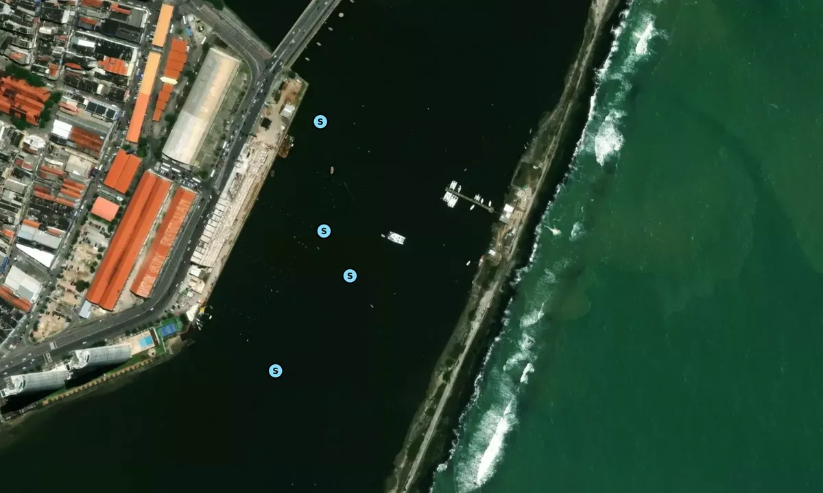 Satelite image of Muro de Pedras do Porto do Recife