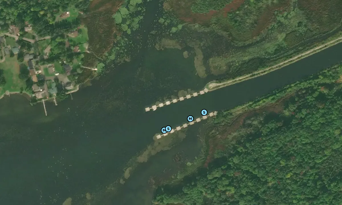 Satelite image of Murray Canal Wall
