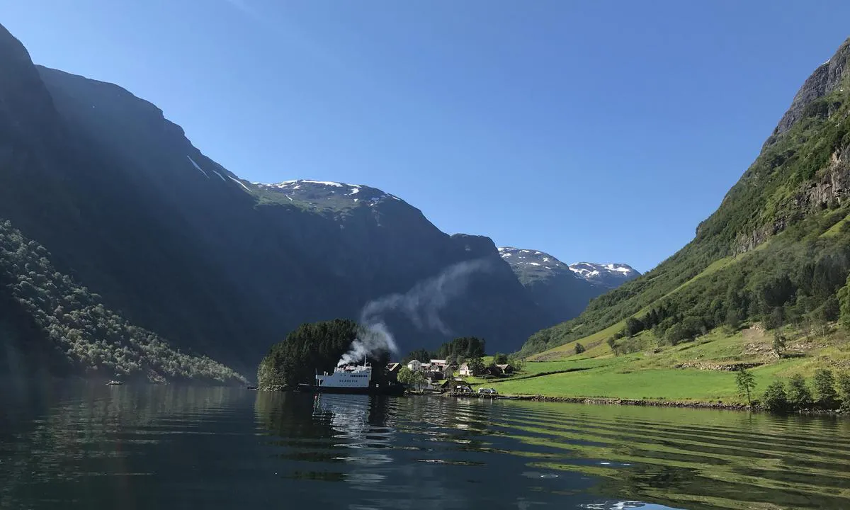 Nærøyfjorden, Holmaviki: Ved bakka