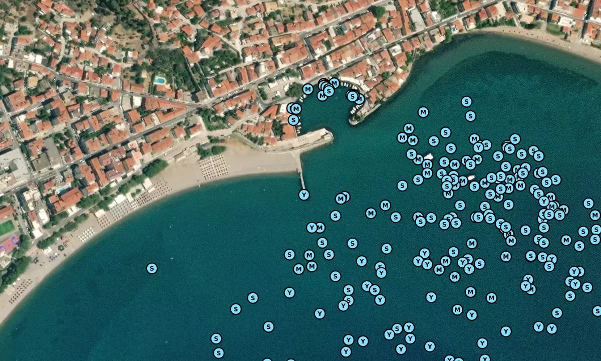 Satelite image of Nafpaktos Pontoon