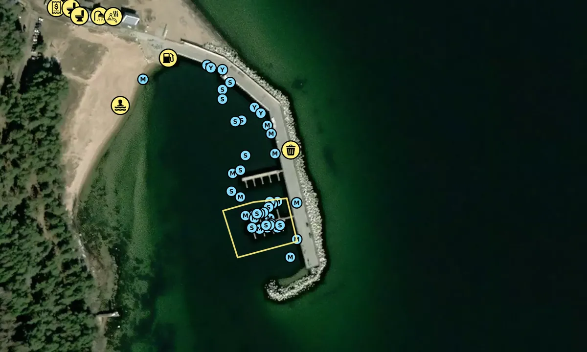 Satelite image of Naissaare Sadam