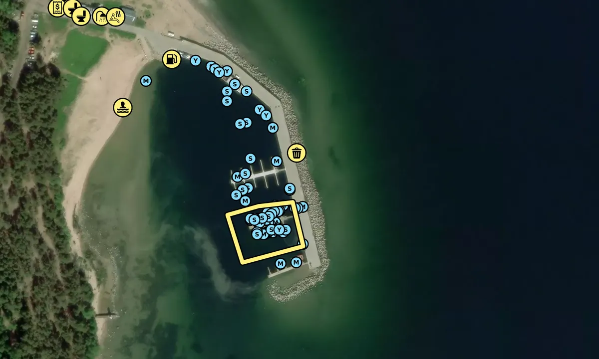 Satelite image of Naissaare Sadam