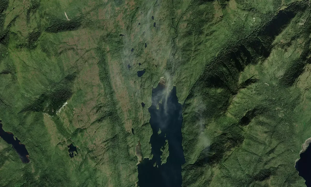 Flyfoto av Nakat Inlet