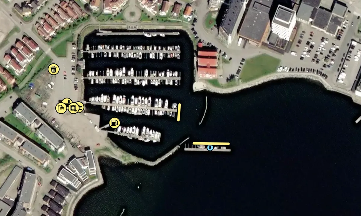 Satelite image of Namsos Båtforening 
