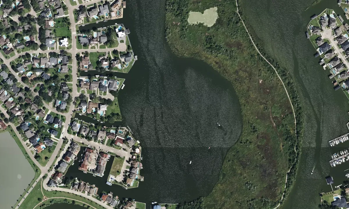 Satelite image of Nassau Bay