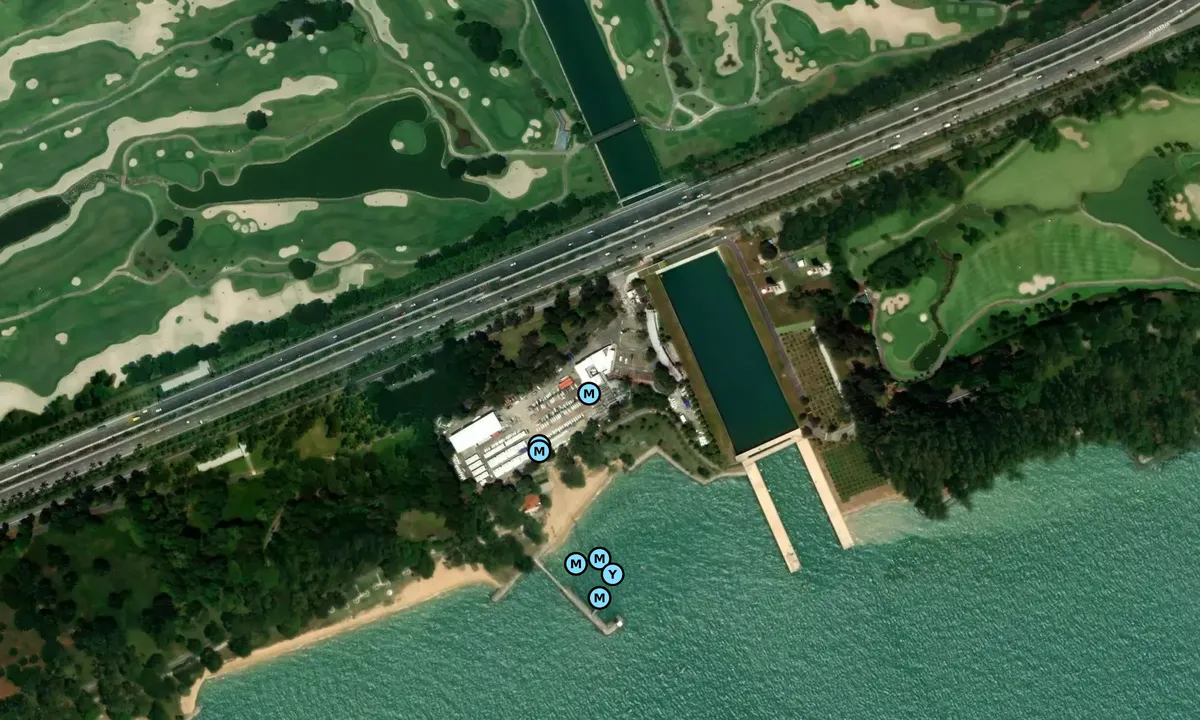 Satelite image of National sailing center