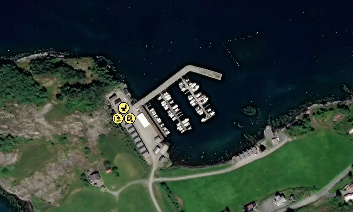 Satelite image of Naustvollan Småbåthavn